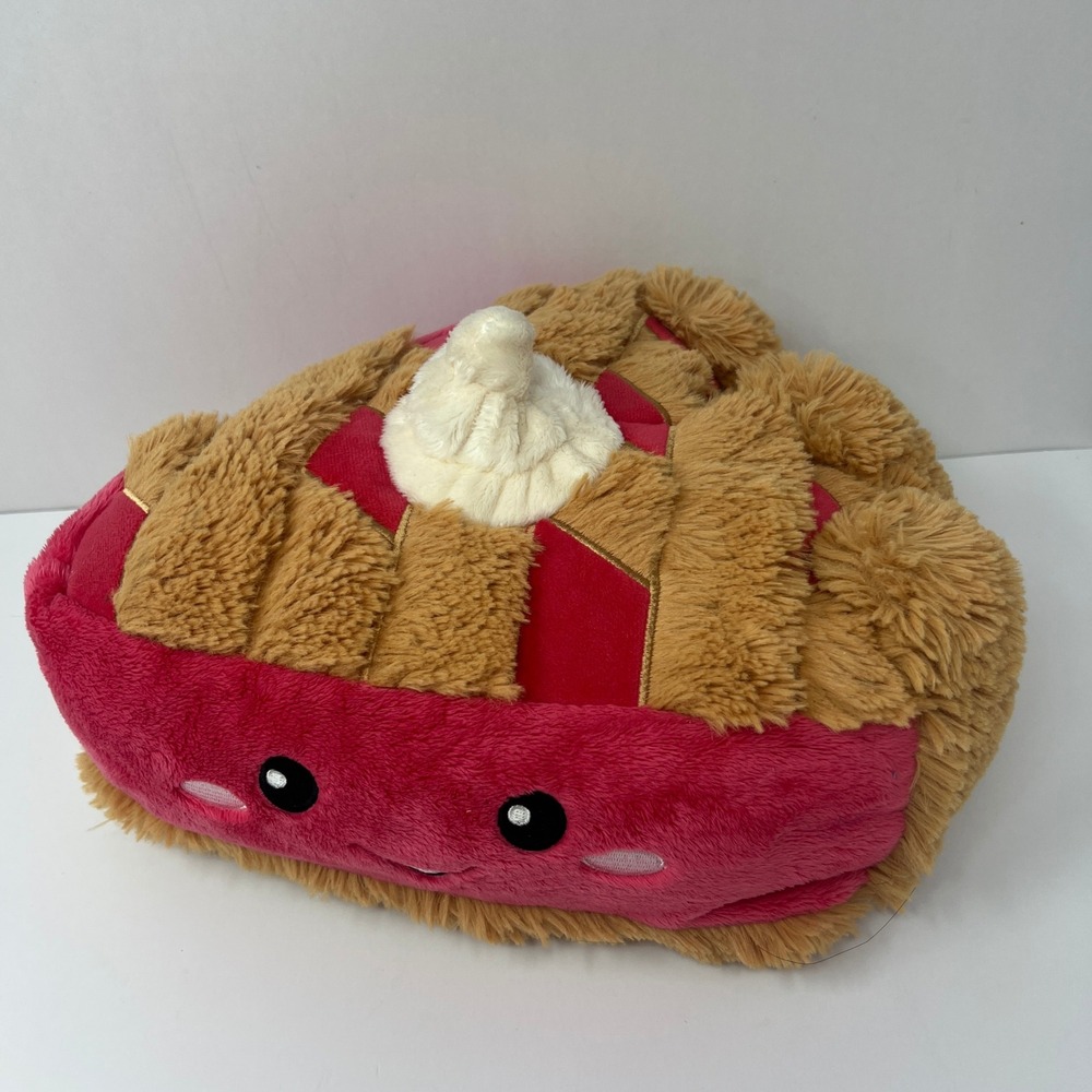 Squishable Cherry Pie Slice Plush Pillow Fuzzy Stuffed Toy Soft 2016 12 inch